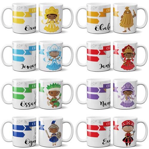 Estampas Sublimação Caneca Orixás Png Alta Definição Mockups