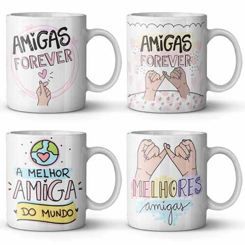 Artes Frases Amizades Sublimação Canecas Amigos Mockups Png