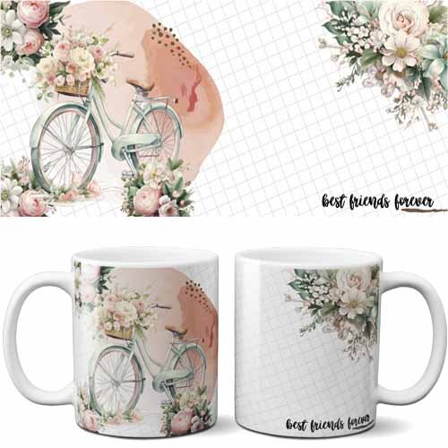 Estampas Artes Sublimação Canecas Dia Amigo Amizade Ykn08