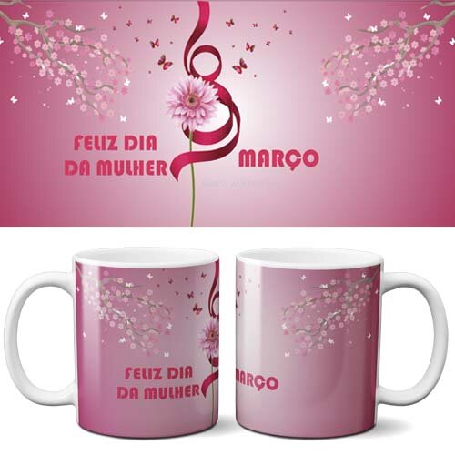 Pacote Artes Canecas Dia Mulher Mulheres Estampas Mockups