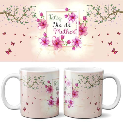 Pacote Artes Canecas Dia Mulher Mulheres Estampas Mockups