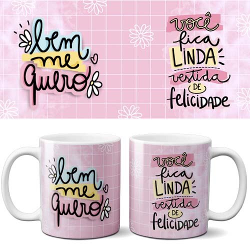 Artes Canecas Dia da Mulher Frases Coloridas Mulheres Png