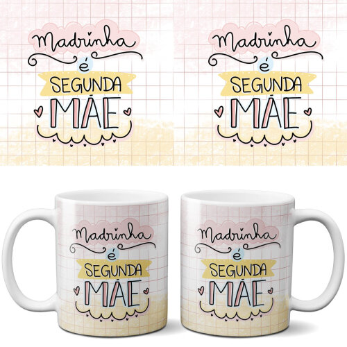 Estampas Canecas Madrinha Padrinho Dindo Dinda Png Pandoca