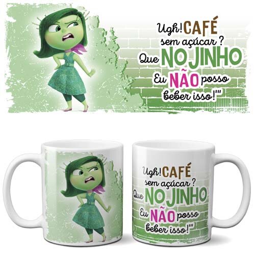 Estampas Filme Divertida Mente Sublimação Canecas Pack 1