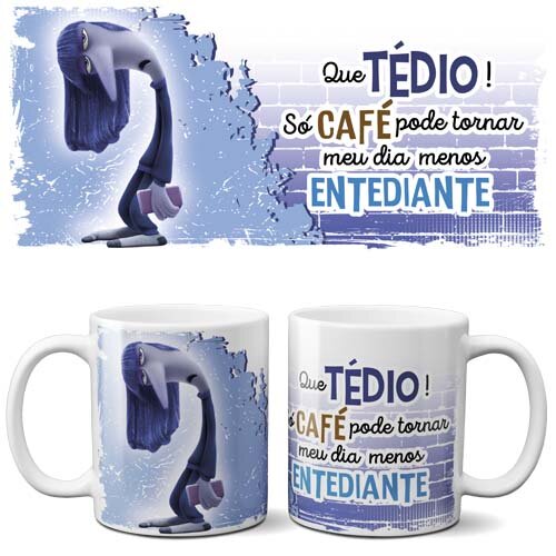 Estampas Filme Divertida Mente Sublimação Canecas Pack 1