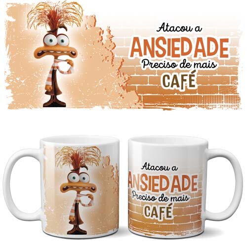 Estampas Filme Divertida Mente Sublimação Canecas Pack 1
