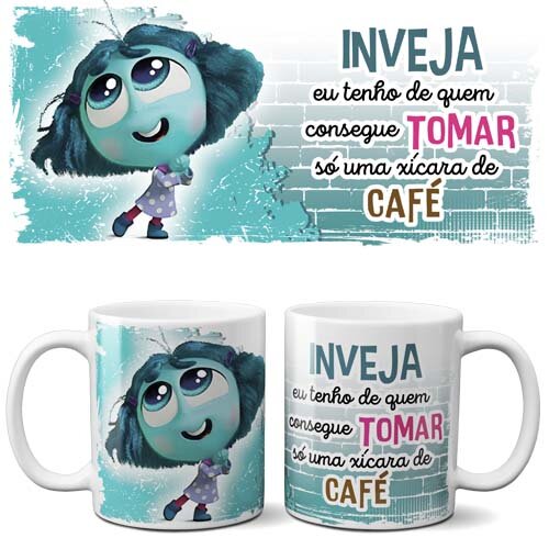 Estampas Filme Divertida Mente Sublimação Canecas Pack 1