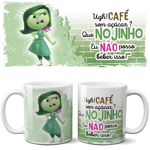 Pack Artes Canecas Divertida Mente Mockups Sublimação Pack 1