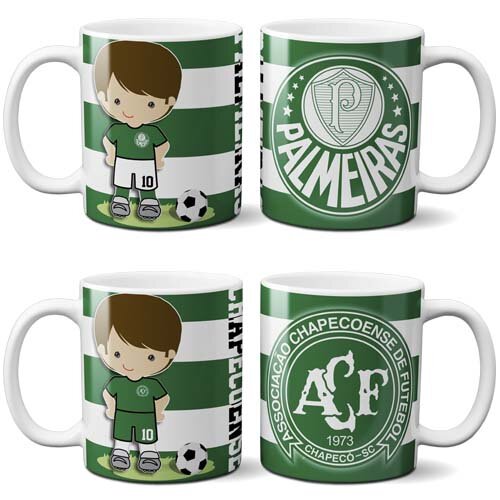 Artes Canecas Times Futebol Bonequinhos Estampas Sublimação
