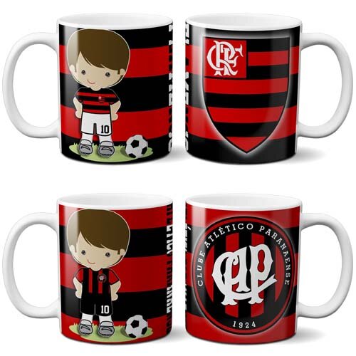Artes Canecas Times Futebol Bonequinhos Estampas Sublimação