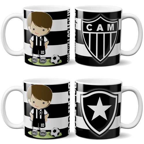 Estampas Times Futebol Bonequinhos Artes Canecas Sublimação