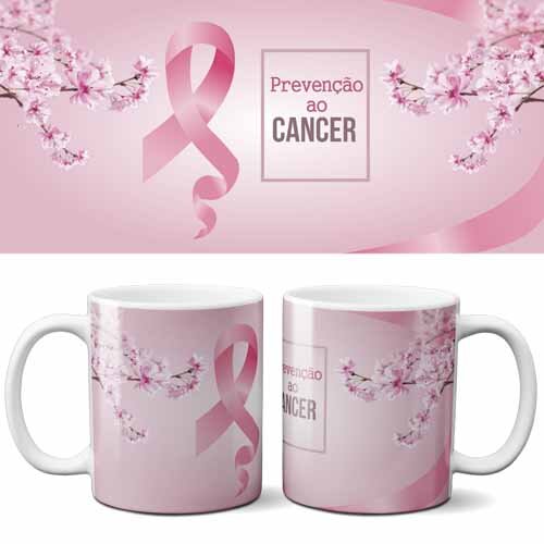 Artes Canecas Outubro Rosa Editáveis Corel Png Sublimação