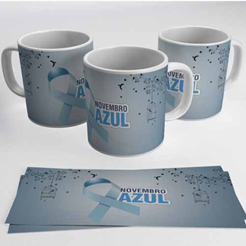 Artes Novembro Azul Sublimação Canecas Corel Png Mockups