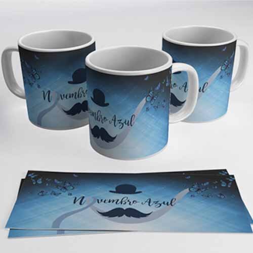 Artes Novembro Azul Sublimação Canecas Corel Png Mockups