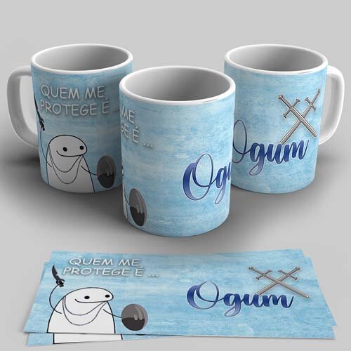Artes Canecas Florks Orixás Umbanda Sublimação Mockups Flork