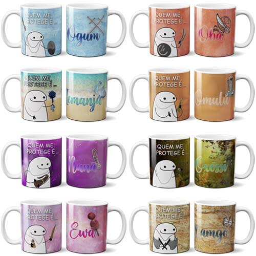 Estampas Florks Umbanda Orixás Sublimação Canecas Flork