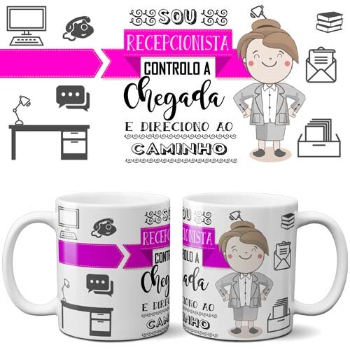 Pacote Artes Editavel Canecas Profissões Mockups Sublimação