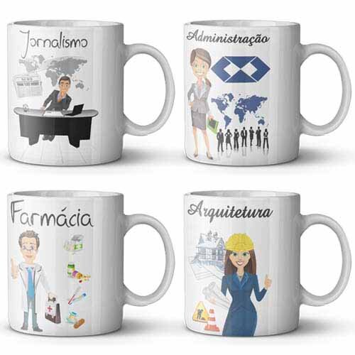 Pacote 100 Artes Sublimação Canecas Profissões Corel