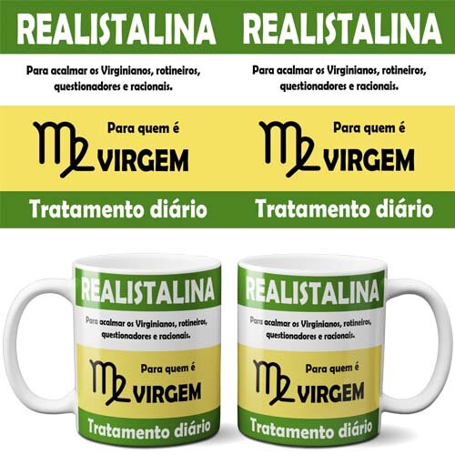 Estampas Canecas Signos Divertidos Sublimação Editáveis