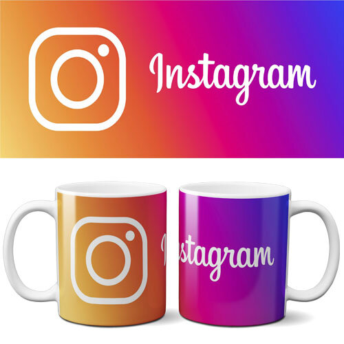 Estampas Canecas Redes Sociais Sublimação Editáveis