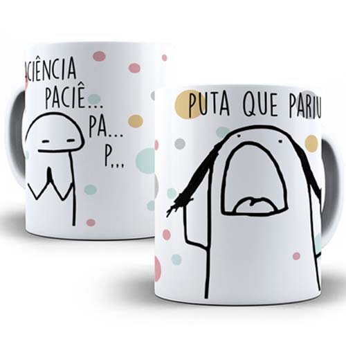 Estampas Canecas Flork Editáveis Corel Sublimação Mockups