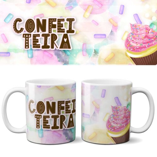 Pack Artes Delicadas Sublimação Canecas Profissões Mockups