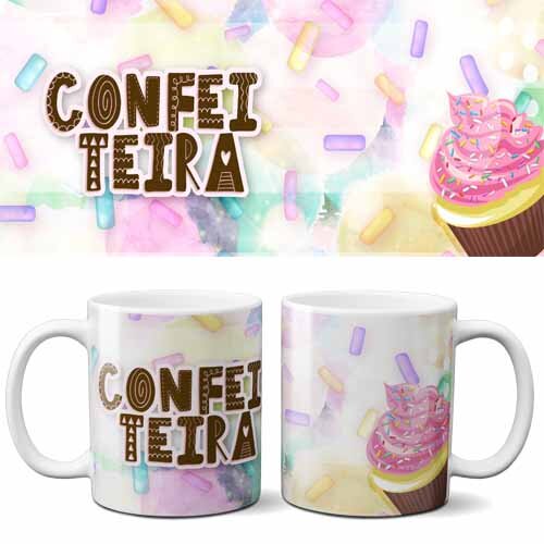 Pacote Artes Delicadas Canecas Profissões Mockups Sublimação