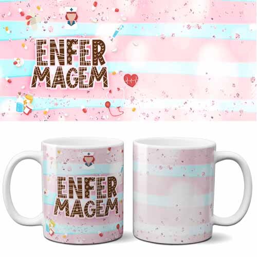 Pacote Artes Delicadas Canecas Profissões Mockups Sublimação