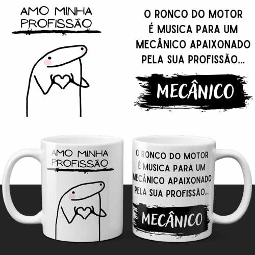 Artes Canecas Flork Profissões Editáveis Corel Mockups