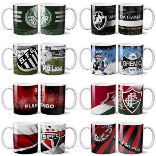 Estampas Times Canecas Sublimação 200 Artes
