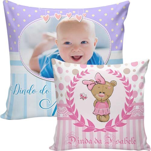 Estampas Dindo Dinda Artes Editáveis Sublimação Almofadas