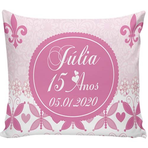 Estampas Aniversário 15 Anos Editáveis Almofadas Mockups