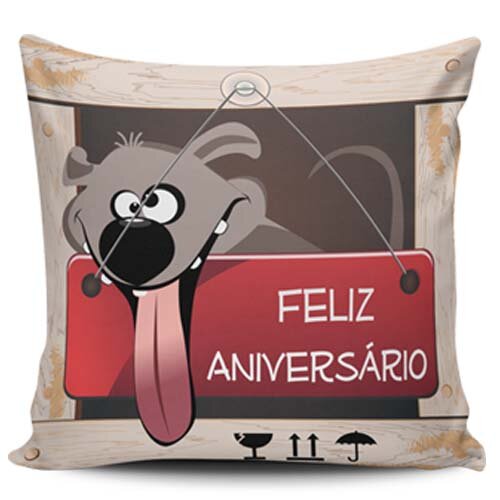 Artes Parabéns Aniversário Estampas Editáveis Almofadas