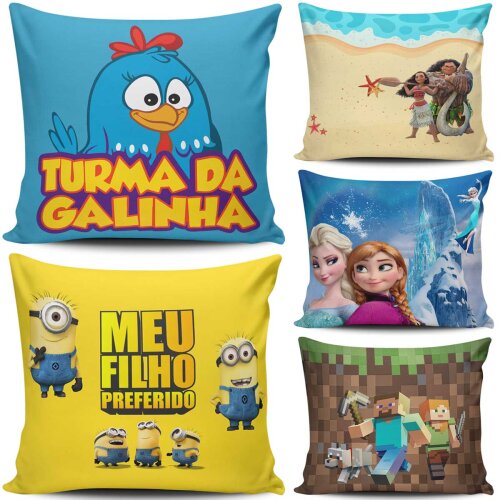 Artes Infantil Crianças Aniversário Sublimação Almofada