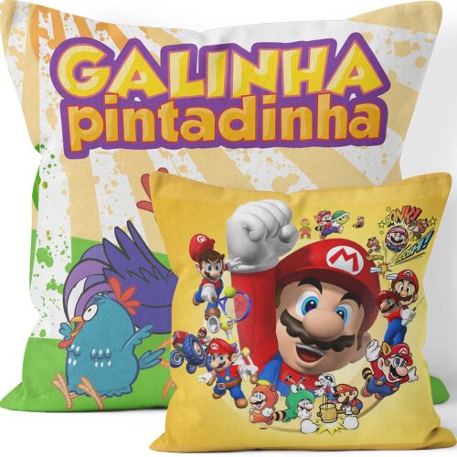 Artes Prontas Almofadas Fronhas Infantil Crianças Sublimação