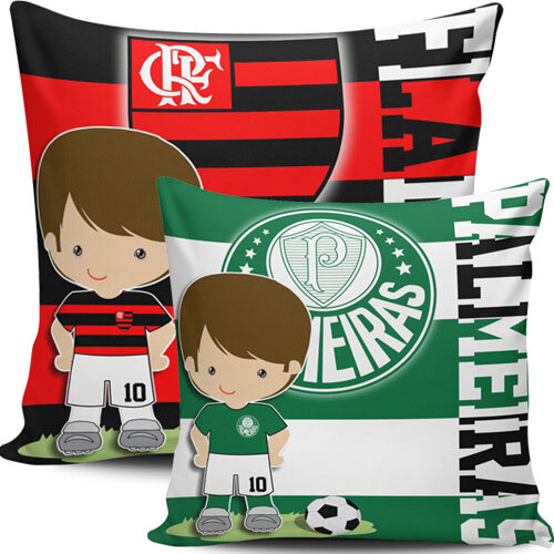 Artes Almofadas Times Futebol Bonequinhos Sublimação Corel