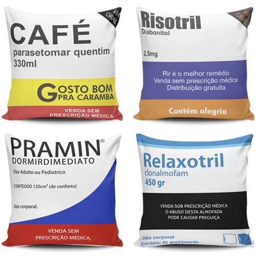 Artes Prontas Remédios Canecas Almofadas Sublimação Mockups