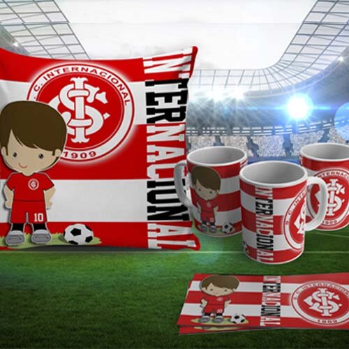 Pacote 40 Artes Times Futebol Almofadas Canecas Estampas