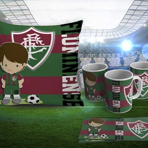 Pacote 40 Artes Times Futebol Almofadas Canecas Estampas