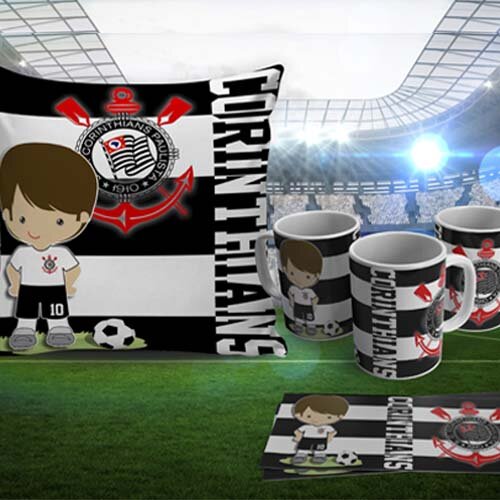Artes Sublimação Futebol Almofadas Canecas Estampas Times