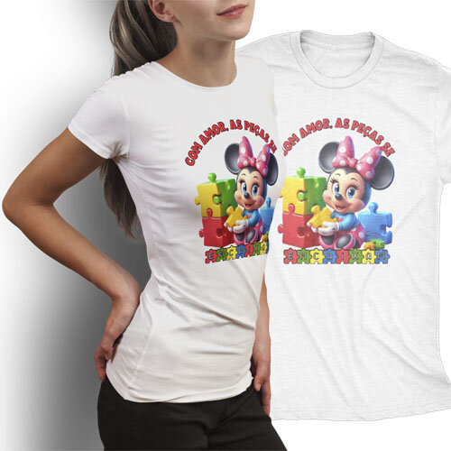 Artes Autismo Estampas Sublimação Camisetas Autista
