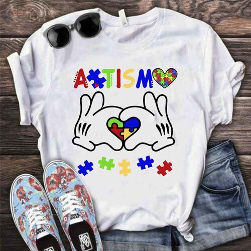 Pacote 50 Artes Estampas Camisetas Autista Autismo Editáveis