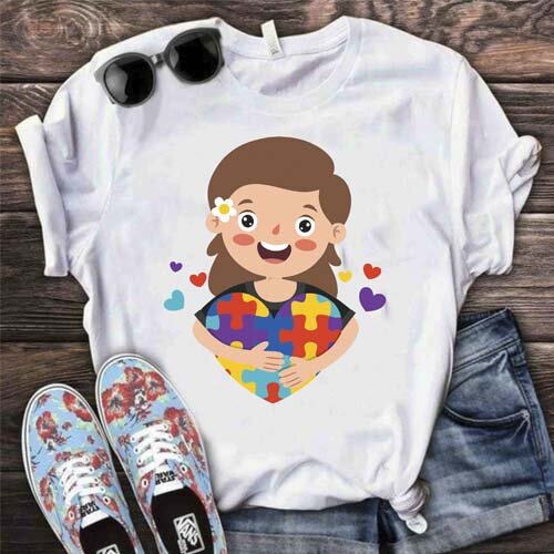 Estampas Camisetas Autista Autismo Sublimação Mockups Artes