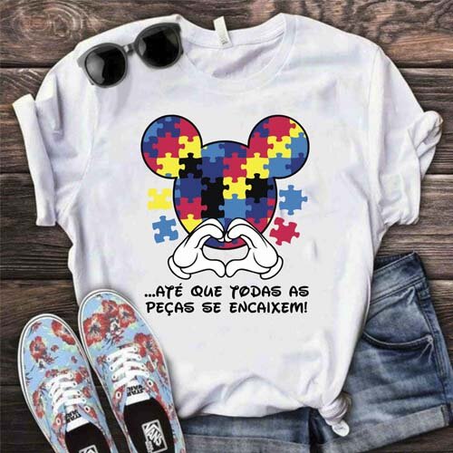 Estampas Camisetas Autista Autismo Sublimação Mockups Artes