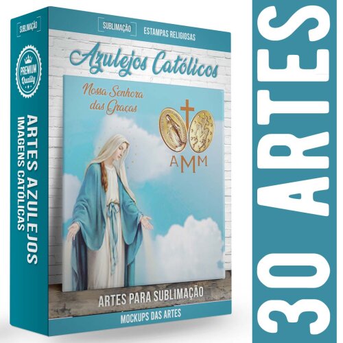 Estampas Católicos Religiosos Artes Sublimação Azulejos