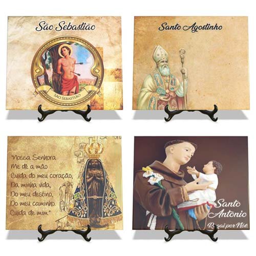 Pacote 30 Artes Azulejos Católicos Religiosos Sublimação