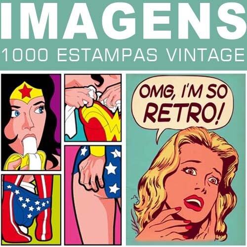 Artes Antigas Imagens Retro Estampas Sublimação Vintage