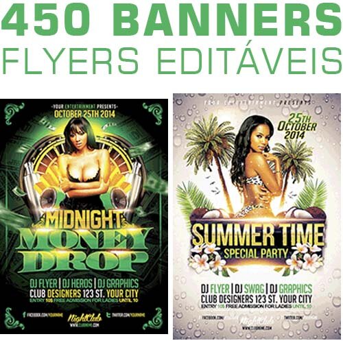 Flyers Banners Posters Editáveis Psd Cartazes 450 Artes