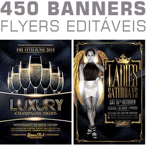 Flyers Banners Posters Editáveis Psd Cartazes 450 Artes