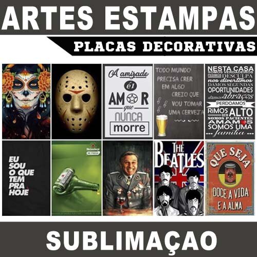 Estampas Azulejos Placas Decorativas Sublimação Imagens